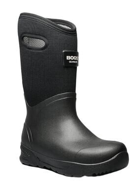 Bogs Mens Bozeman Tall Boots US 12 EU 45 Black Waterproof Pull On NIB